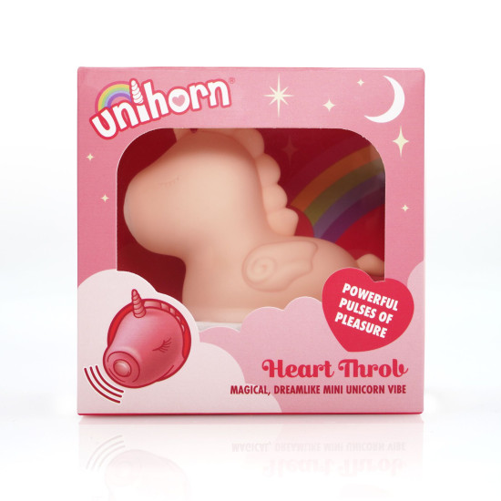 Вибратор-единорожка с пульсацией Unihorn Heart Throb
