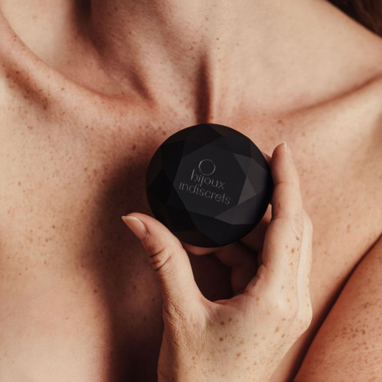 Вібромасажер у формі діаманта, чорний Bijoux Indiscrets Twenty One Black