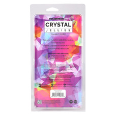 Дилдо, длина 17.8 см, радужный Doc Johnson Crystal Jellies - 7 Inch Сlassic Dong - Rainbow