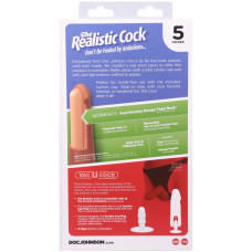 Фалоімітатор, довжина 12.7 см Doc Johnson The Realistic Cock ULTRASKYN - 5 Inch Caramel