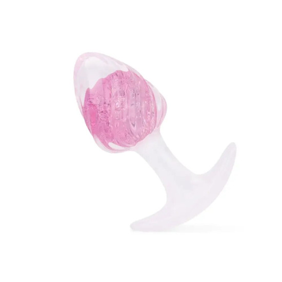 Анальна пробка у формі морозива, рожева Liebe Seele Icecream-shaped Crystal Anal Plug - Pink, розмір M